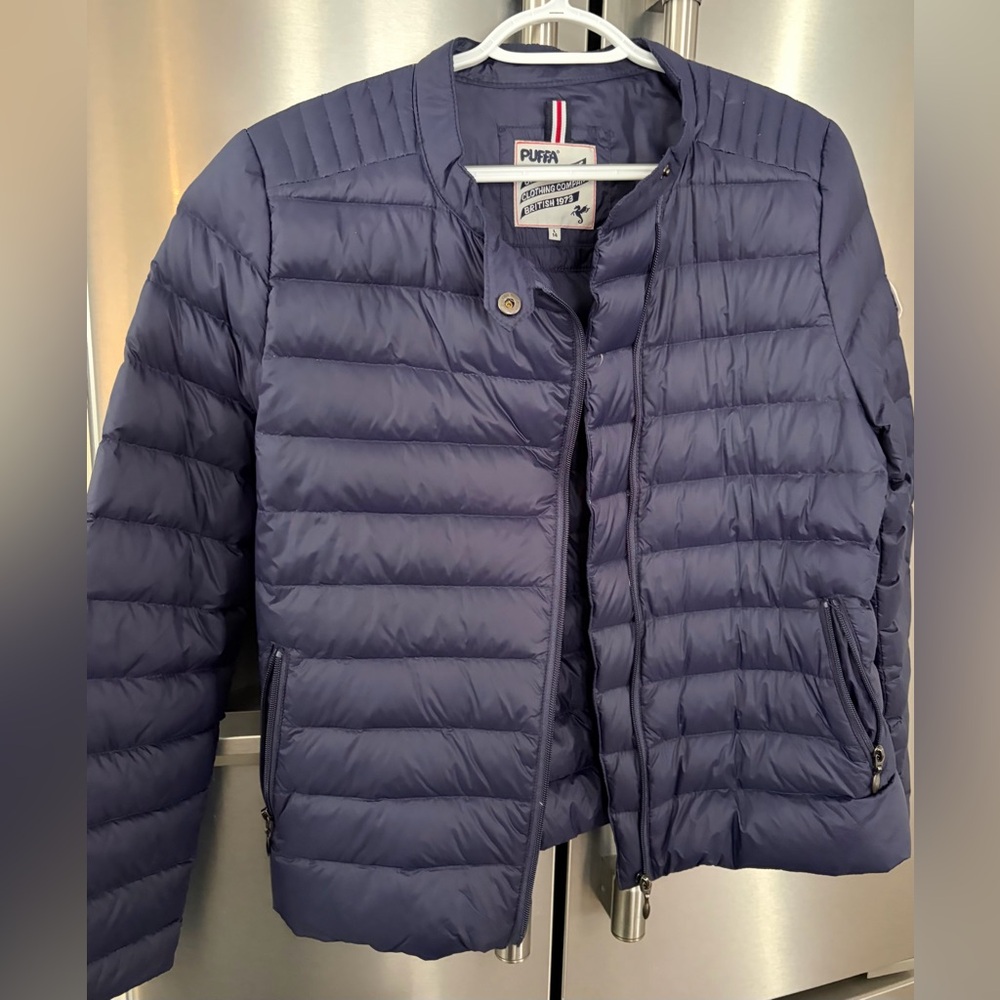 Women's Blue lightweight puffer Jacket